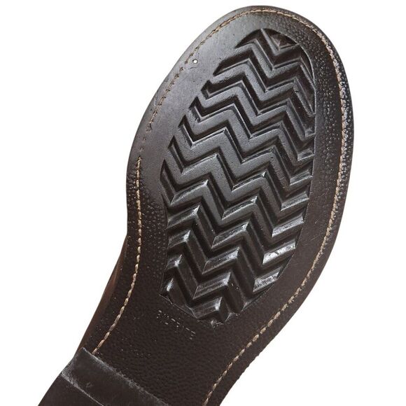 Craddock Terry Combat Grunge Biker Boots Black Leather Punk Emo Mens size 10D - Picture 4 of 16